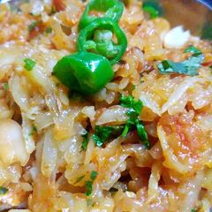 Aloo lachhe wali khichdi A picture of Aloo lachhe wali khichdi.