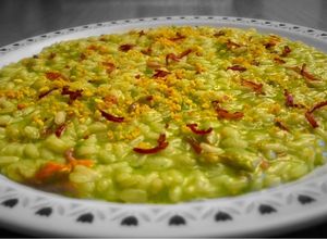 Foto di Risotto ai fiori di zucca e speck 🌾🥓