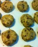 Galletas con nuez y chips de chocolate