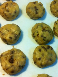 Una foto de Galletas con nuez y chips de chocolate