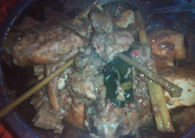 Rendang daging dan ayam