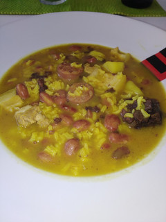Una foto de Arroz con alubias pintas