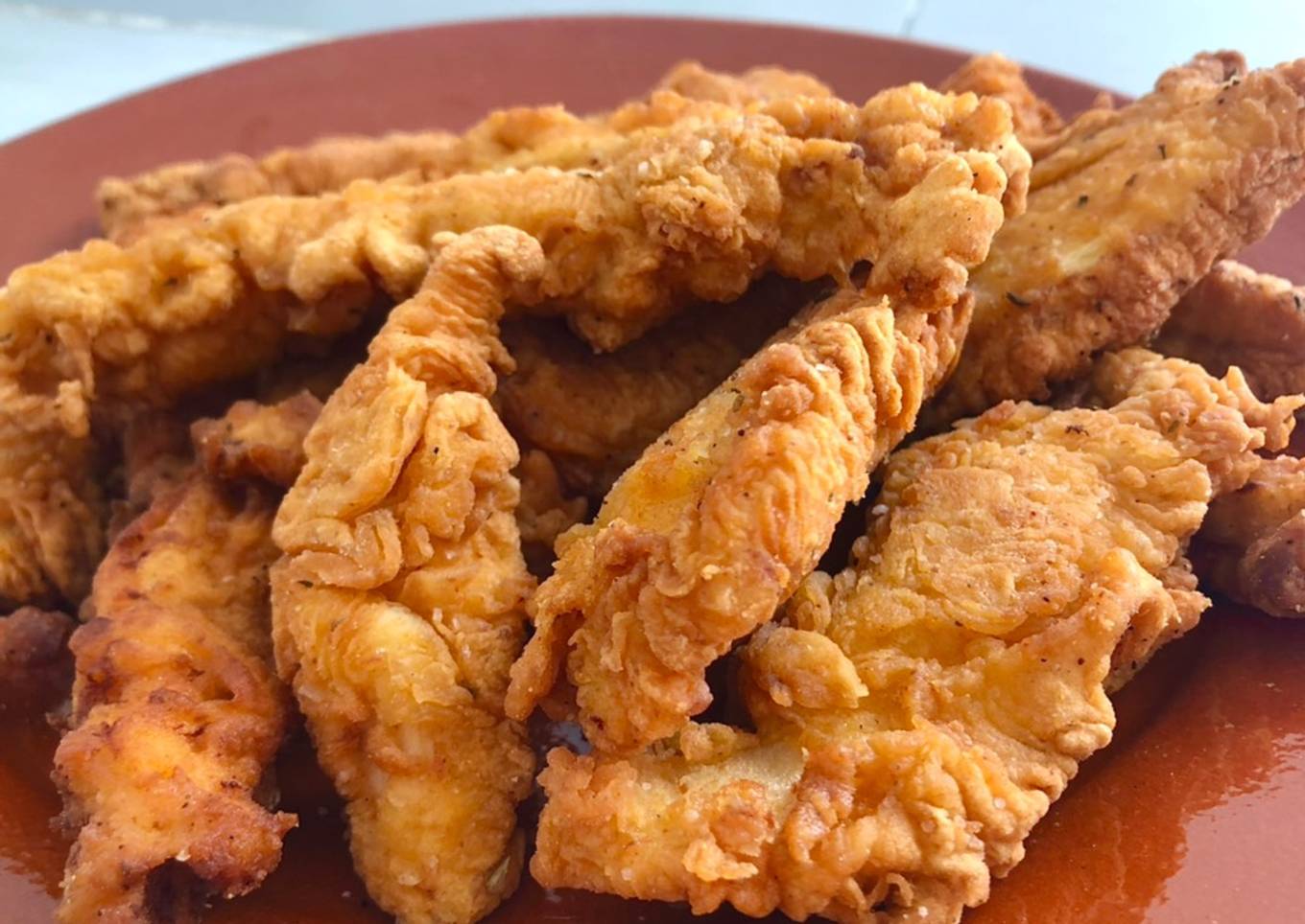 Pollo estilo Crispy Strips KFC 🇺🇸
