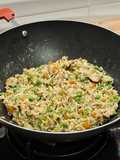 Cocina de aprovechamiento: wok de arroz con shiitake