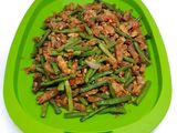 Tumis tempe kacang panjang