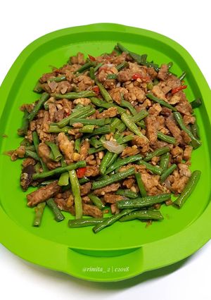Foto resep Tumis tempe kacang panjang