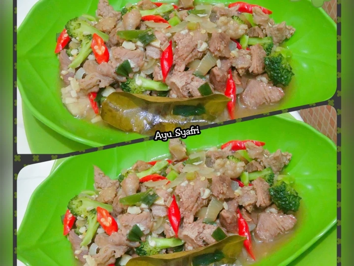 Langkah Gampang Membuat Resep Tumis Daging Sapi Brokoli Saus Tiram yang Enak Banget Anti Ribet, Bisa Manjain Lidah