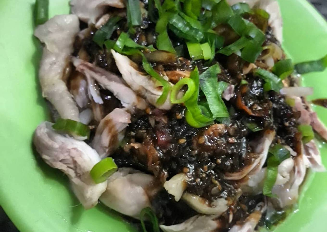 Ayam suwir sambel kecap
