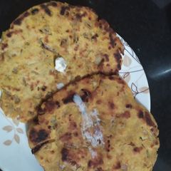 A picture of Dhapate- a maharashtrian Delicacy.