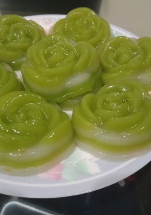 Foto resep Kue lapis beras pandan