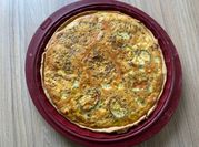 Une photo de quiche poireaux