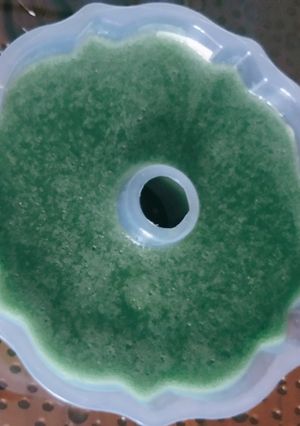 Foto resep 04.Puding pisang ijo pandan