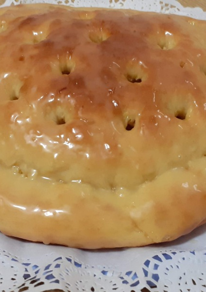 Una foto de Torta brioche de nata