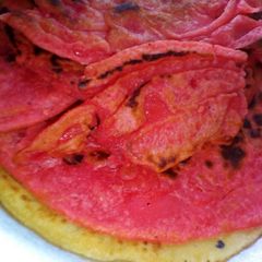 A picture of Vanilla red velvet crepes.