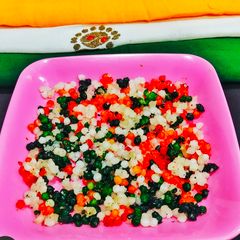 A picture of Tricolour Sabudana (Sago Pearls) 🇮🇳.