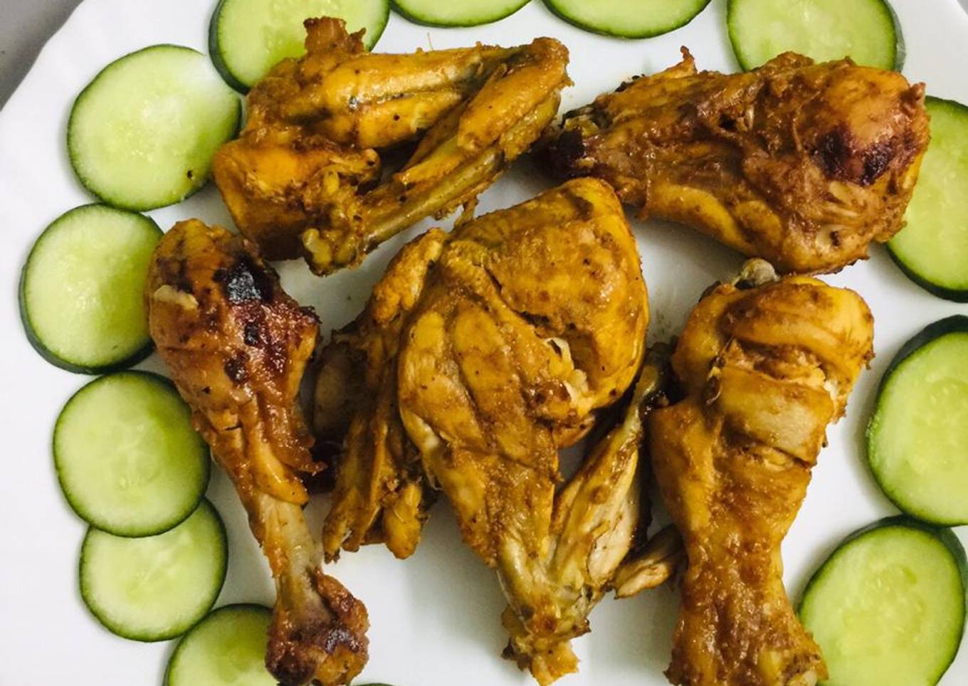 Three spices steam chicken Roast