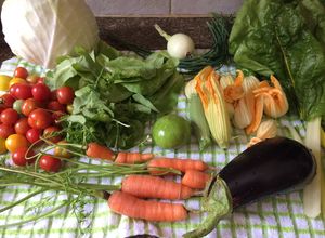 Una foto de Menú de la huerta -vegetarianos