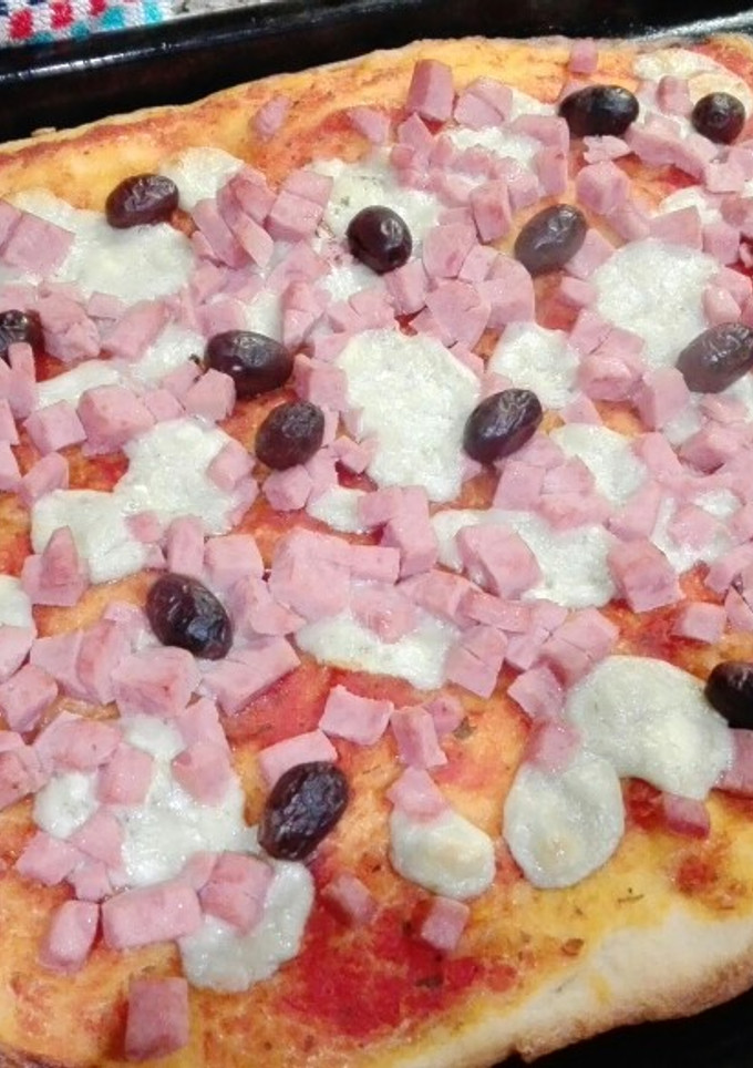 Una foto de Pizza casera