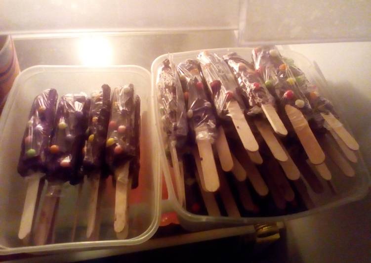 Chocolate wafer stick