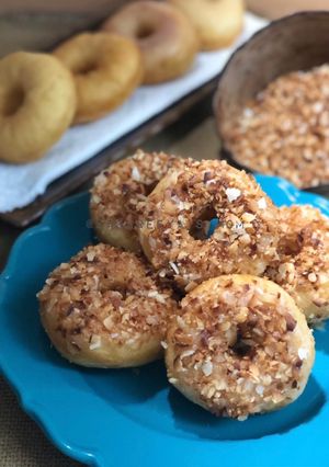 Foto resep Donat topping kelapa 🥥