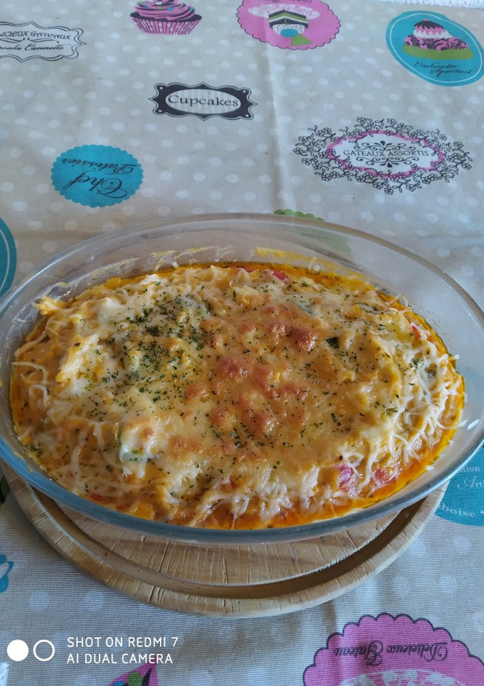 Una foto de Pastel de verdura cremoso