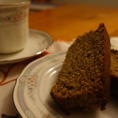 A picture of Dates and nuts cake (Eggless).