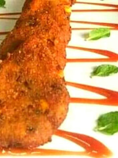 A picture of Sesame twisted Falafel.