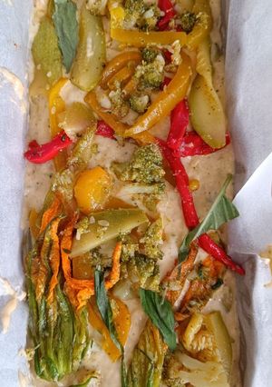 Foto di Plumcake salato con verdure