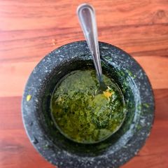 A picture of Basil salad dressing.
