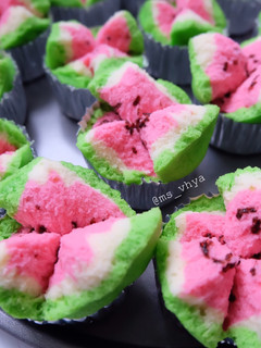 Foto resep Bolu kukus semangka