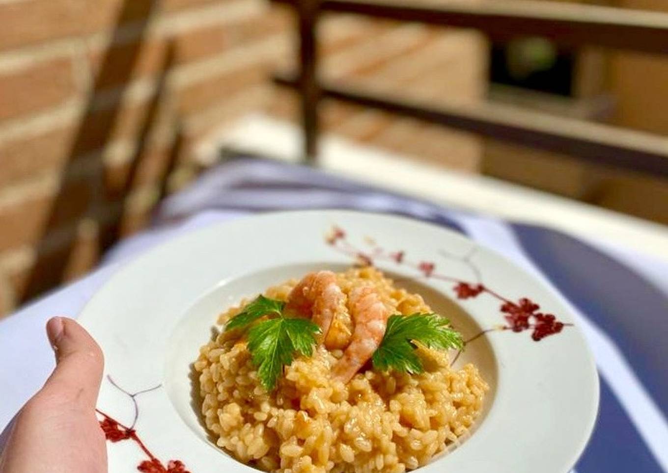 Risotto de langostinos 🦐