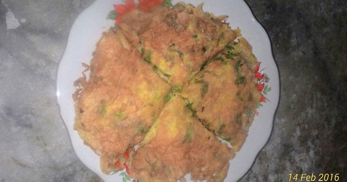 Resep telor  dadar  bayam cetarr oleh wulandariwie Cookpad