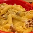 Salsa de coliflor con fideos de arroz