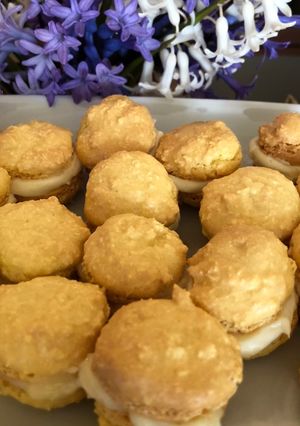 O poză a rețetei Macarons cu fulgi de cocos!.