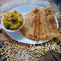A picture of Roasted Gram/Chana Dosas.