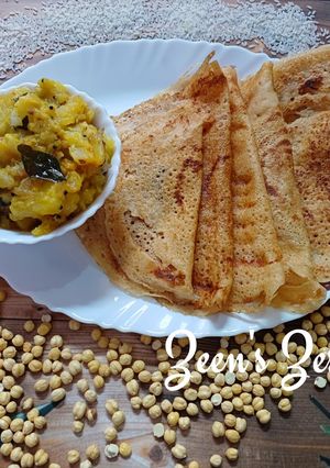 A picture of Roasted Gram/Chana Dosas.