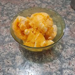 A picture of Mango icecream.