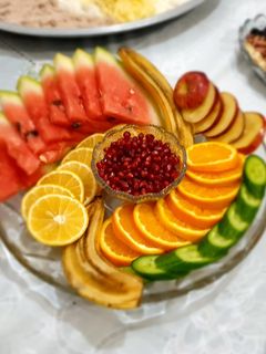 عکسی از دستور بشقاب میوه