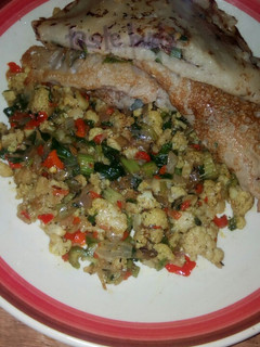 A picture of Wainar flour with cauliflower sauce.