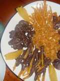 Orange peels- dates and raisins chocolate candy