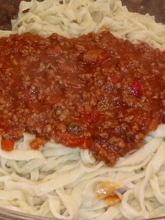 Una foto de Fideos caseros al huevo