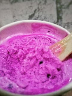 Foto resep Ice cream buah naga #BikinRamadhanBerkesan