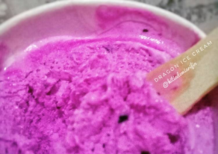 Bagaimana Menyiapkan Ice cream buah naga #BikinRamadhanBerkesan, Lezat Sekali
