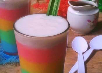 Resep Baru Bubur Sum Sum Rainbow Mantul Banget