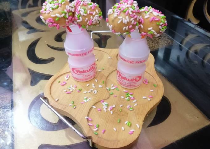 Recipe of Ultimate Two Ingredient Yakult Cake Pops