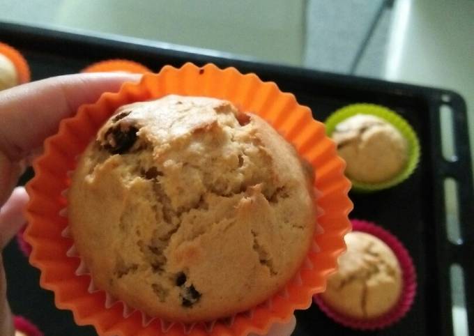 Resep Pisang raisins muffin