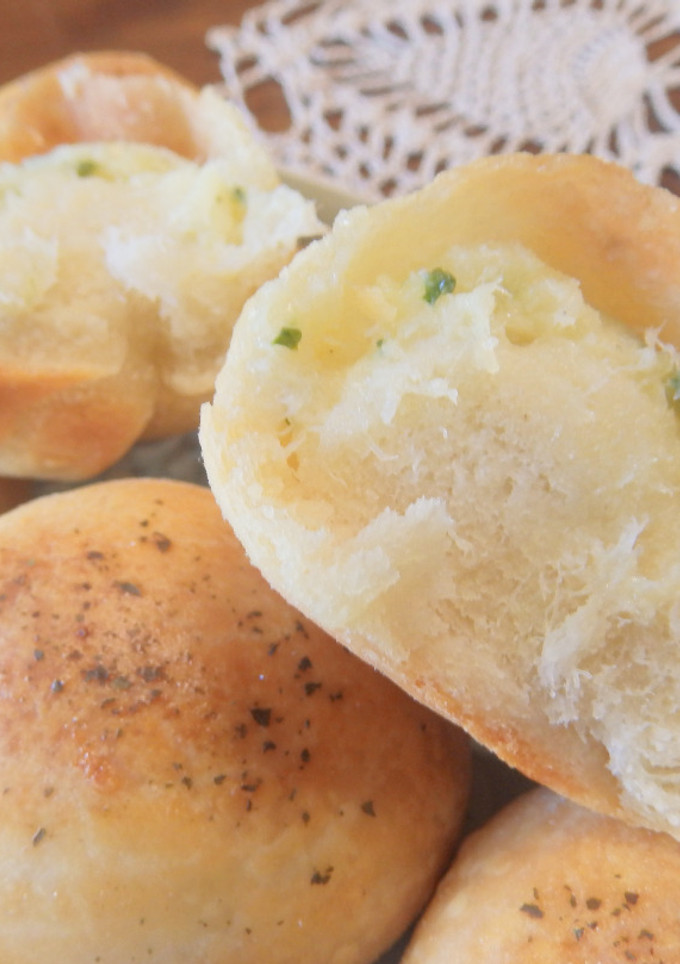 Una foto de Brioche de brandada de bacalao