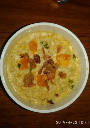 Foto resep Toufu Corn Steam Salted Egg