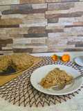 Crumble de manzana y almendras