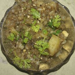 A picture of Sabudana upma.